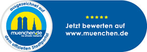 Ausgezeichnet auf muenchen.de – jetzt bewerten